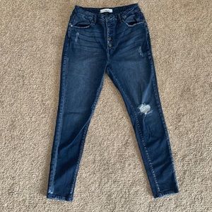 Kancan skinny jeans, size 13/30, stretchy, cute, EUC!